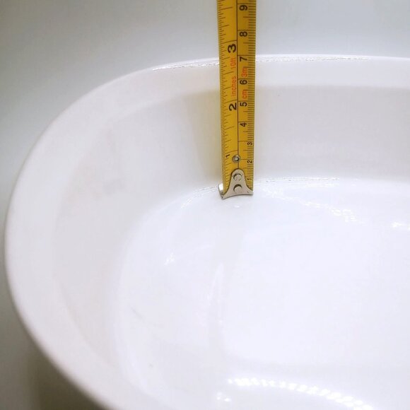 CorningWare Baking Casserole Dish Stoneware French White Pyrex Lid 1.5 Qt Oval - Picture 12 of 12